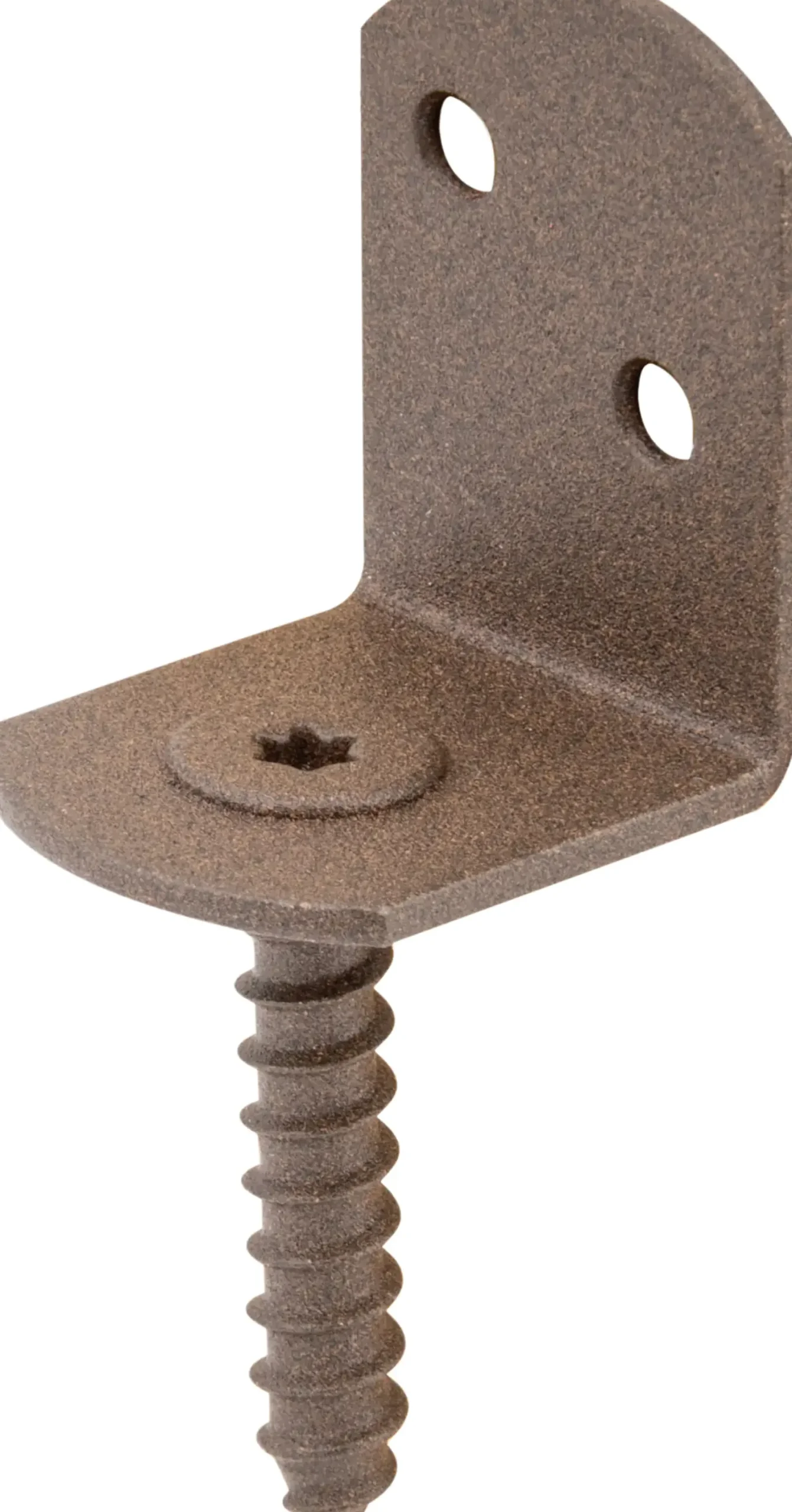 Alberts Duravis Flechtzaunhalter L-Form rostbraun, L-Form