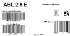 Alpina Elektro Laubbläser ABL 2.6 E 2.600 W, 7 m³/min.