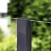 Aluminium-Pfosten 127 cm, 68 x 68 mm, anthrazitgrau RAL 7016
