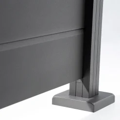 Ambiente Alu-Zaun Erweiterungsset Paneel 150 grau 187 x 184,2 cm
