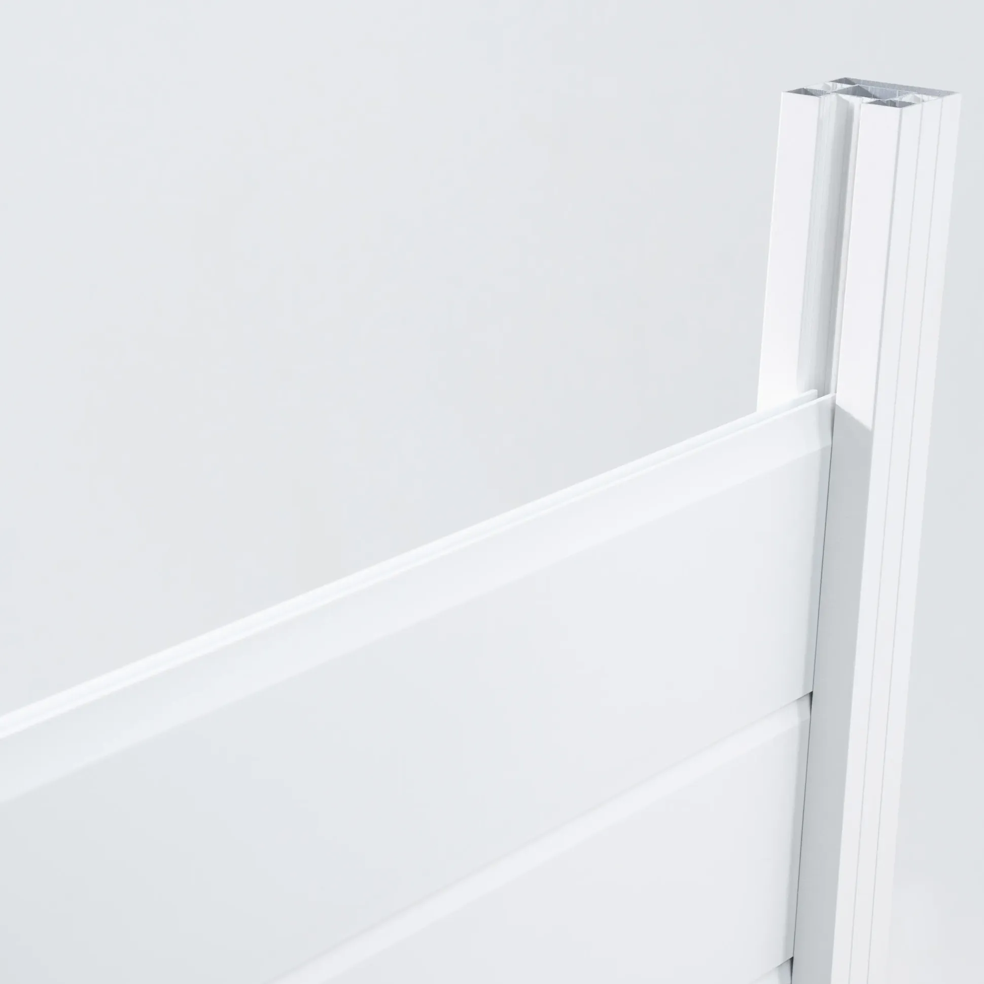 Ambiente Alu-Zaun Erweiterungsset Paneel 150 weiß 187 x 124,2 cm