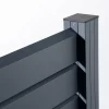 Ambiente Alu-Zaun Erweiterungsset Rhombus MINI 187 x 124,2 cm anthrazit