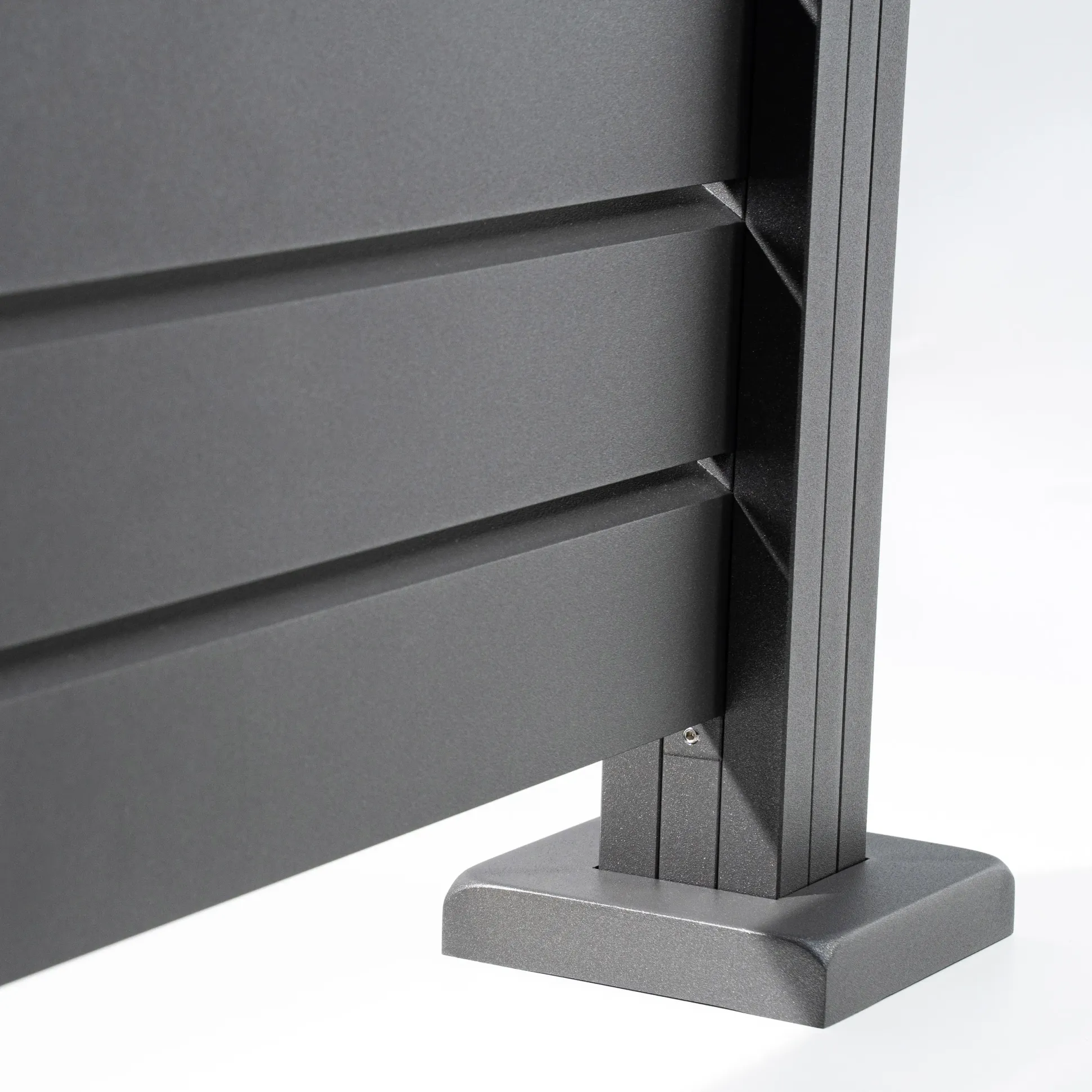 Ambiente Alu-Zaun Erweiterungsset Rhombus MINI 187 x 244,2 cm grau