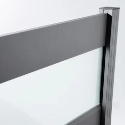 Ambiente Alu-Zaun Erweiterungsset Paneel 150 grau 187 x 184,2 cm