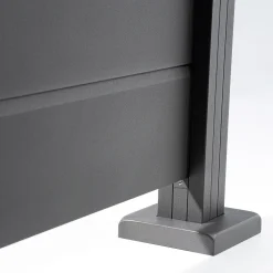 Ambiente Alu-Zaun Erweiterungsset Paneel 150 grau 187 x 184,2 cm