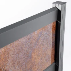 Ambiente Alu-Zaun Erweiterungsset Rhombus MINI 187 x 124,2 cm grau