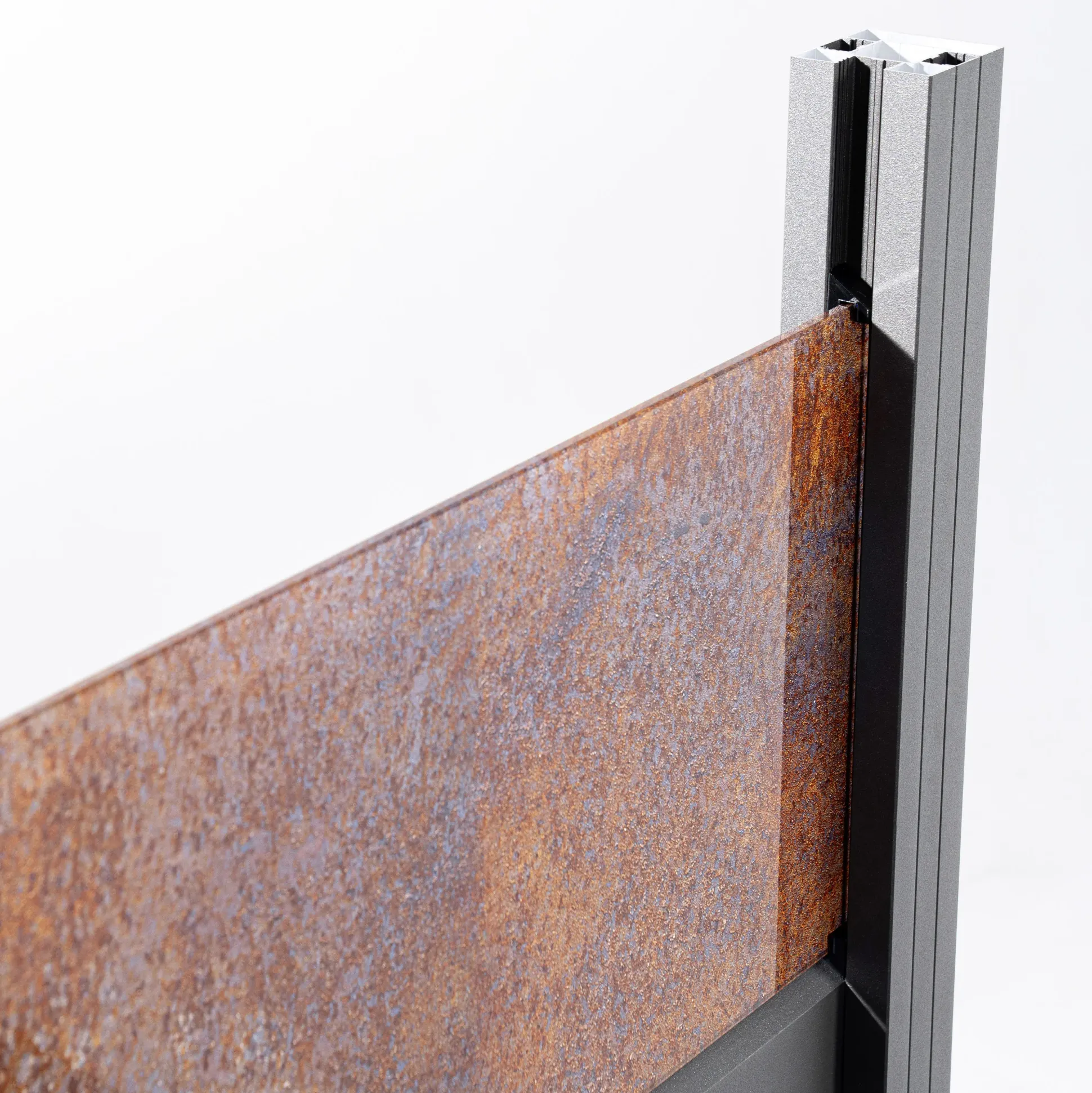 Ambiente Alu-Zaun Erweiterungsset Rhombus MINI 187 x 124,2 cm grau