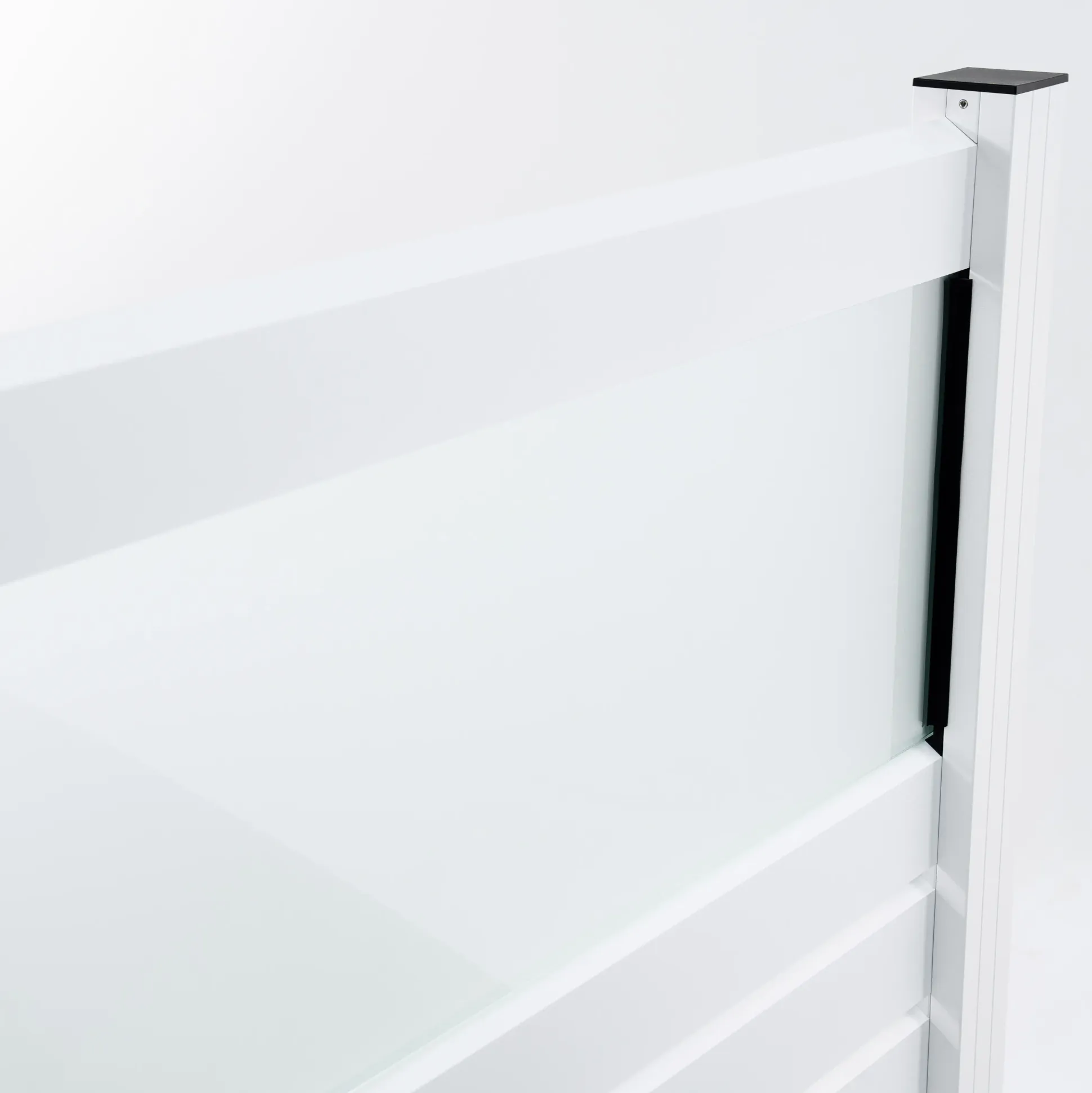 Ambiente Alu-Zaun Erweiterungsset Rhombus MINI 187 x 124,2 cm weiß