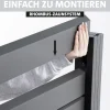Ambiente Alu-Zaun Erweiterungsset Rhombus MINI 187 x 184,2 cm grau