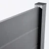 Ambiente Alu-Zaun Erweiterungsset Paneel 150 grau 187 x 274,2 cm