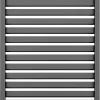 Ambiente Alu-Zaun Grundset Rhombus MAXI 187 x 124,2 cm grau