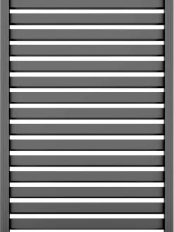 Ambiente Alu-Zaun Grundset Rhombus MAXI 187 x 124,2 cm grau