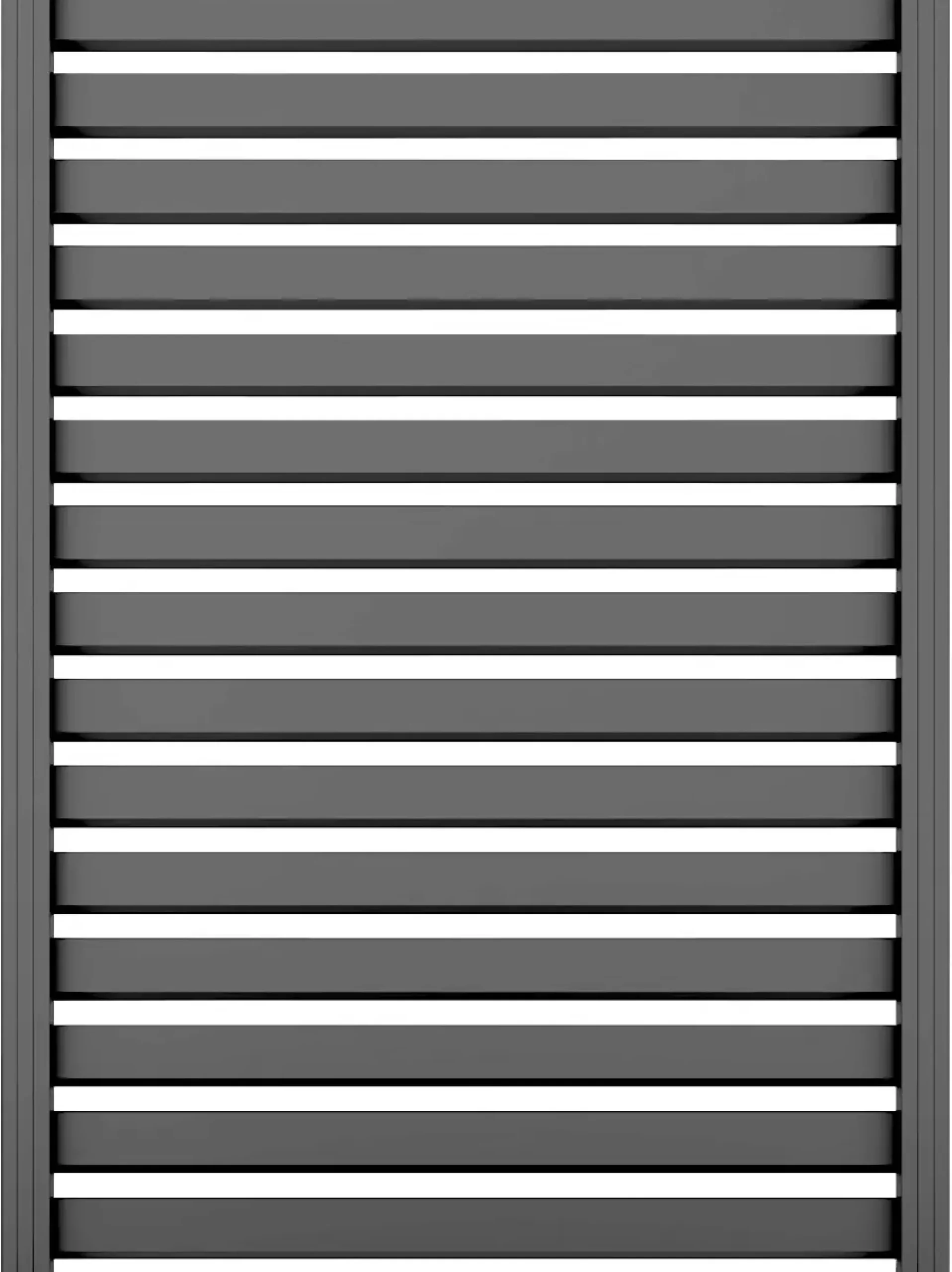 Ambiente Alu-Zaun Grundset Rhombus MAXI 187 x 124,2 cm grau