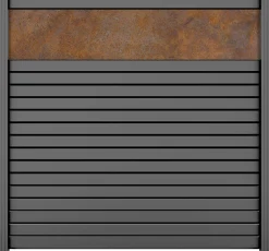 Ambiente Alu-Zaun Grundset Rhombus MINI 187 x 184,2 cm grau