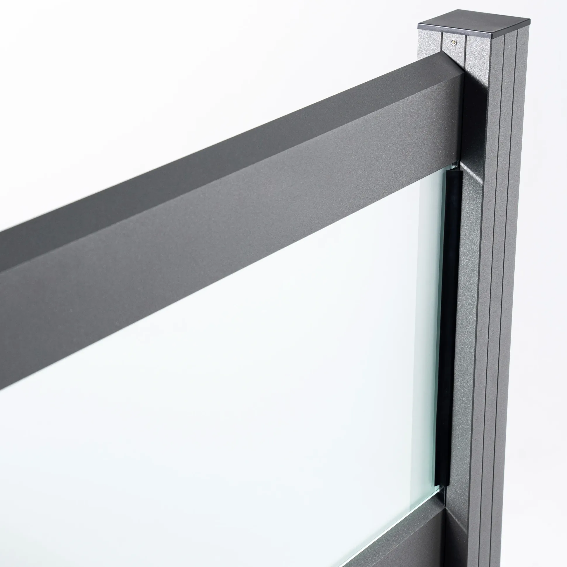 Ambiente Alu-Zaun Grundset Rhombus MINI 187 x 184,2 cm grau