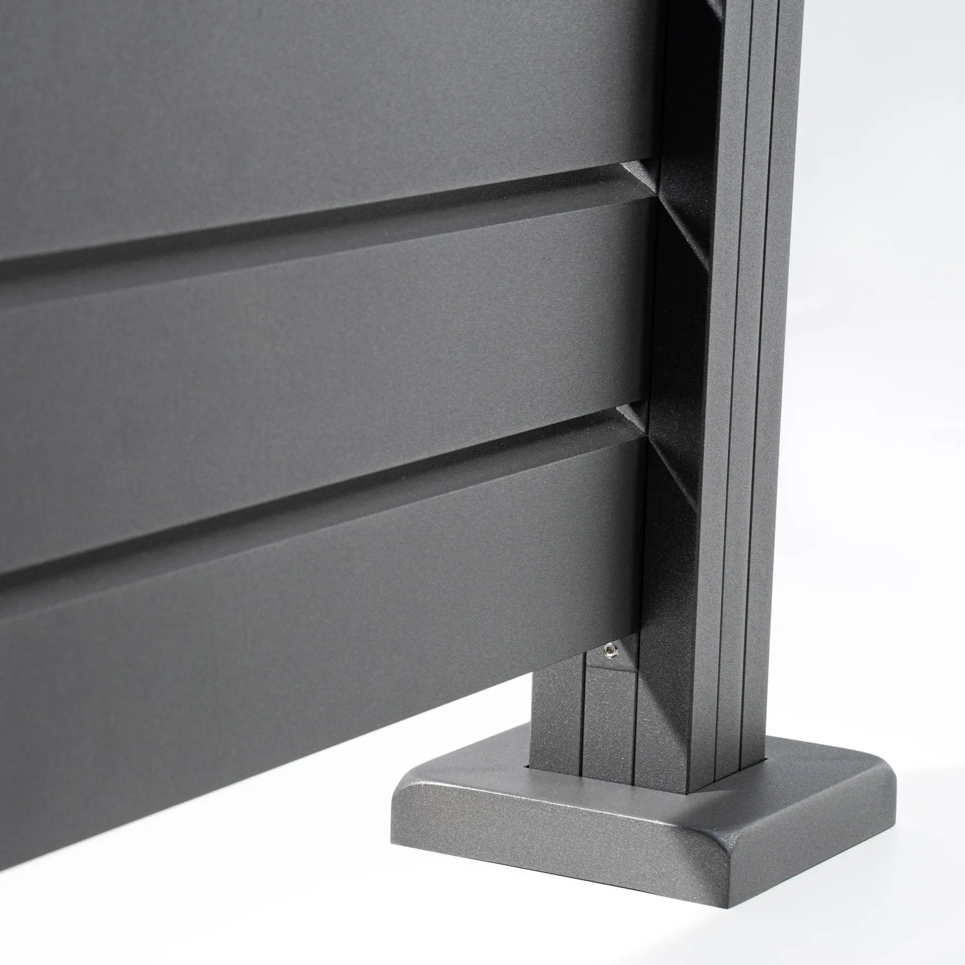 Ambiente Alu-Zaun Grundset Rhombus MINI 187 x 184,2 cm grau