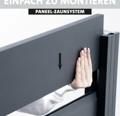 Ambiente Alu-Zaun Grundset Paneel 150 anthrazit 187 x 184,2 cm