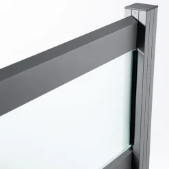 Ambiente Alu-Zaun Grundset Rhombus MINI 187 x 124,2 cm grau