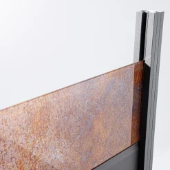 Ambiente Alu-Zaun Grundset Paneel 150 grau 187 x 184,2 cm 68 mm