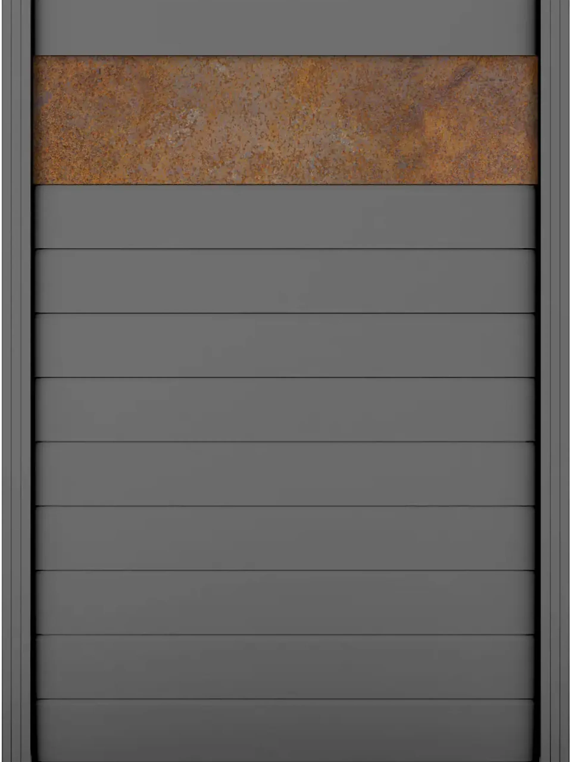 Ambiente Alu-Zaun Grundset Paneel 150 grau 187 x 124,2 cm
