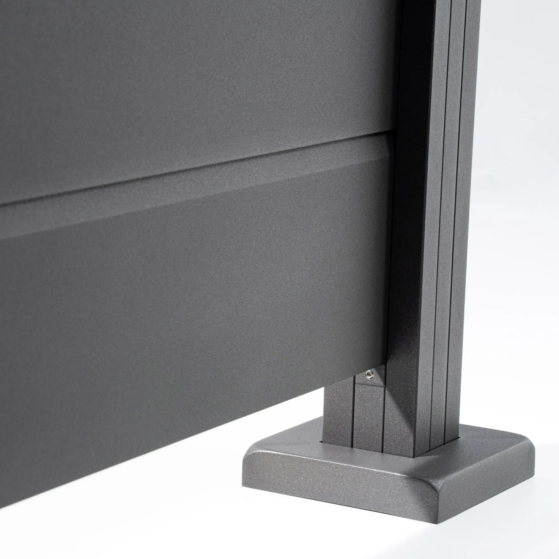 Ambiente Alu-Zaun Grundset Paneel 150 grau 187 x 124,2 cm