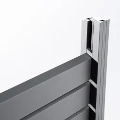 Ambiente Alu-Zaun Grundset Rhombus MINI 187 x 124,2 cm grau