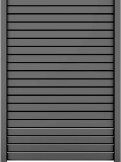 Ambiente Alu-Zaun Grundset Rhombus MINI 187 x 124,2 cm grau