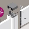 Ambiente Alu-Zaun Paneel 150 + ESG 8 mm 180 cm x 180 cm 22 mm stark
