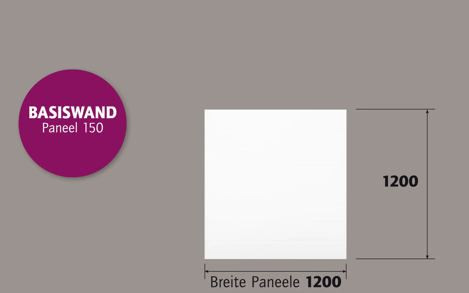 Ambiente Alu-Zaun Paneel 150 B x H: 120 cm x 120 cm, 22 mm stark