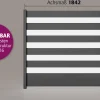 Ambiente Alu-Zaun Paneel 150 + ESG 8 mm 180 cm x 180 cm 22 mm stark