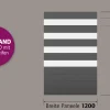 Ambiente Alu-Zaun Paneel 150 + ESG 8 mm 120 cm x 180 cm 22 mm stark
