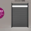 Ambiente Alu-Zaun Paneel 150 + ESG 8 mm 120 cm x 180 cm 22 mm stark