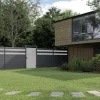 Ambiente Alu-Zaun Paneel 150 + ESG 8 mm 180 cm x 180 cm 22 mm stark