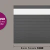 Ambiente Alu-Zaun Paneel 150 + ESG 8 mm 180 cm x 180 cm 22 mm stark