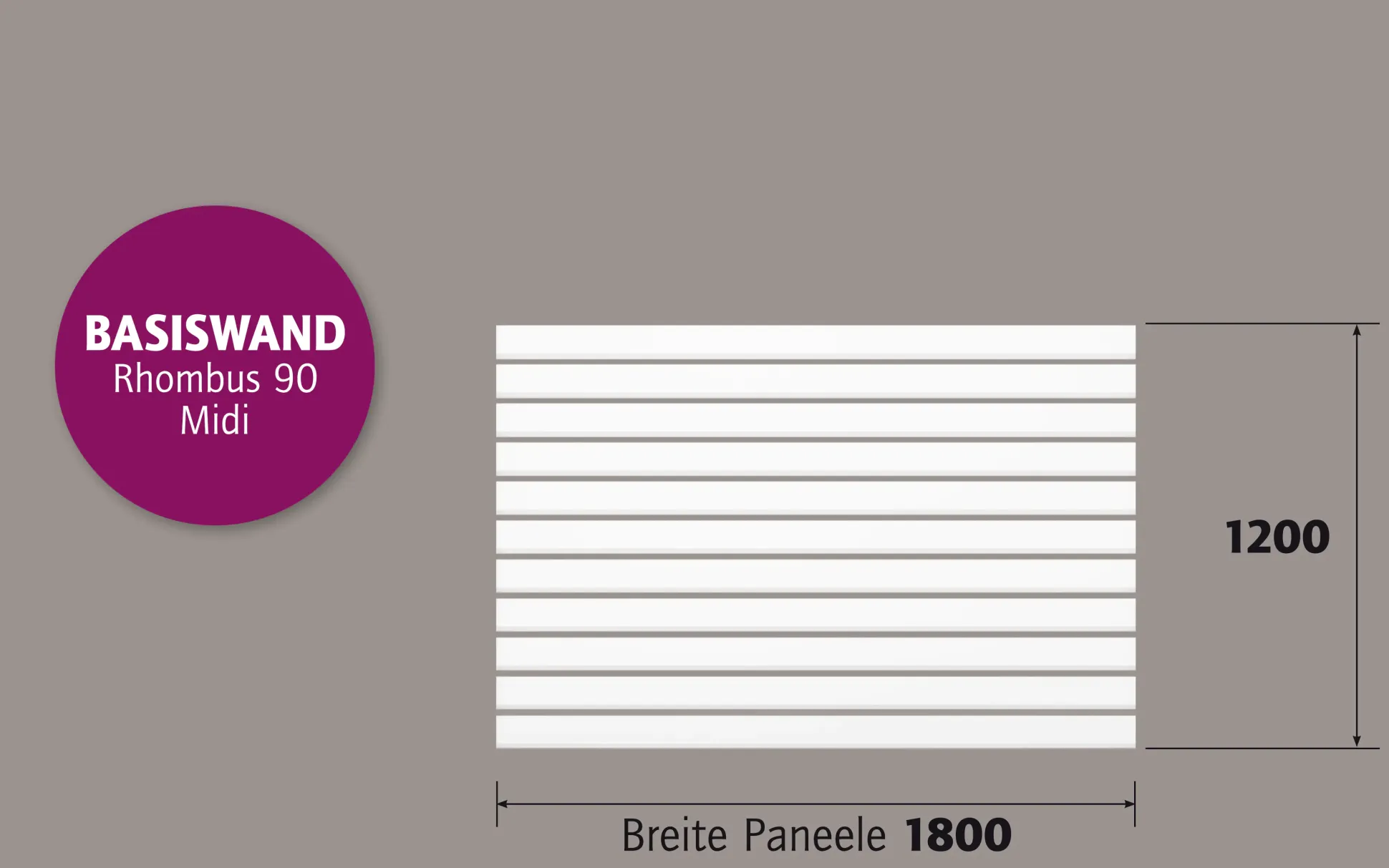 Ambiente Alu-Zaun Rhombus 90 MIDI B x H: 180 cm x 120 cm 22 mm stark
