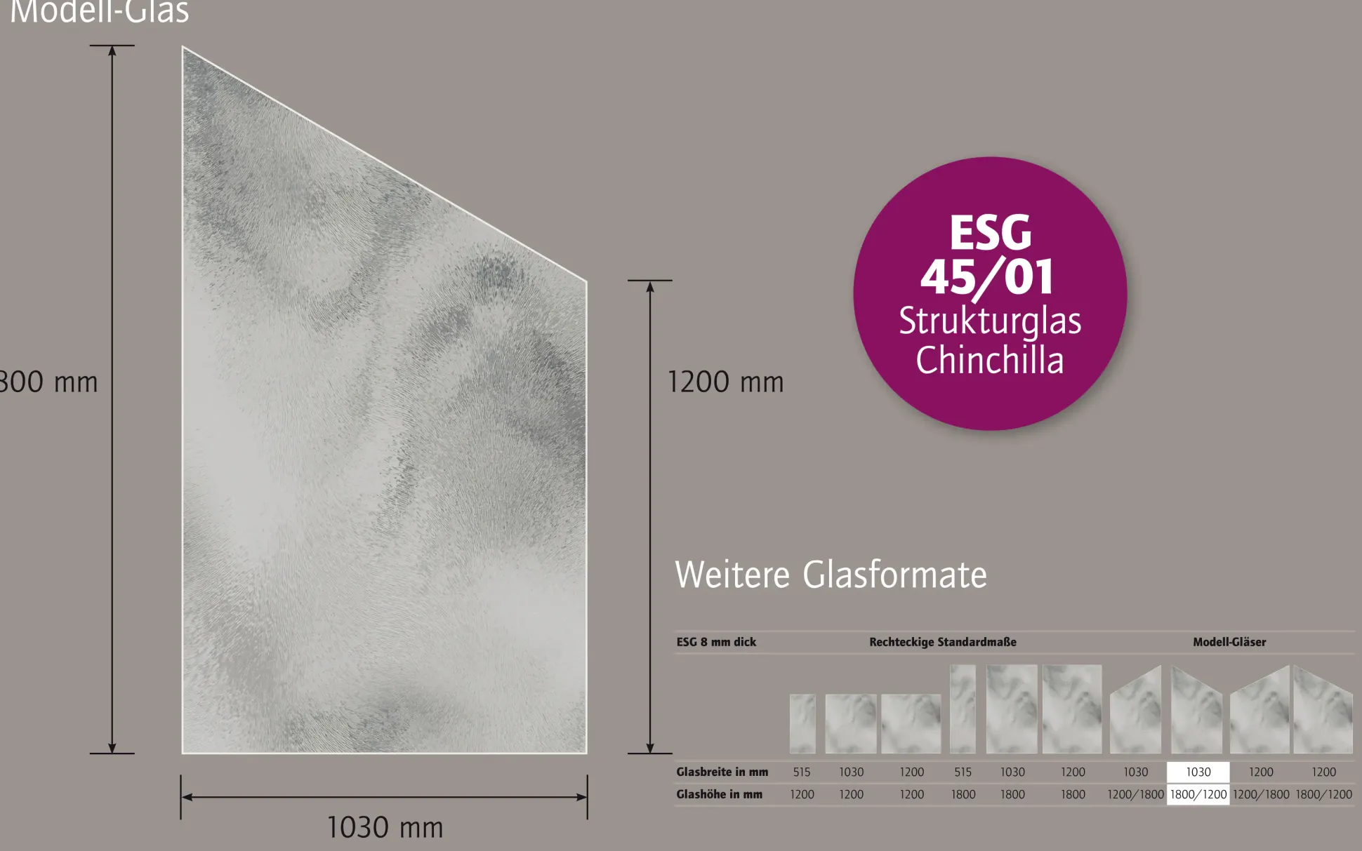 Ambiente Glaszaun B: 103 x Höhe: L 180/R 120 cm, gehärtetes 8 mm Glas