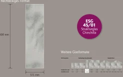 Ambiente Glaszaun B x H: 51,5 cm x 180 cm, gehärtetes 8 mm Glas