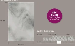 Ambiente Glaszaun B x H: 120 cm x 180 cm, gehärtetes 8 mm Glas