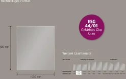 Ambiente Glaszaun B x H: 103 cm x 120 cm, gehärtetes 8 mm Glas