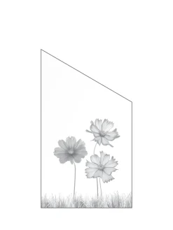 Ambiente Glaszaun Dekor 93 schräg 103 x 180/120 cm gehärtetes 8 mm Glas