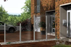Ambiente Glaszaun Dekor 00/01 51,5 x 120 cm gehärtetes 8 mm Glas
