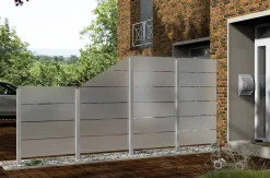 Ambiente Glaszaun Dekor 82 schräg 120 x 180/120 cm gehärtetes 8 mm Glas