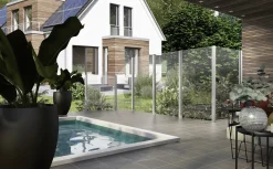 Ambiente Glaszaun Dekor 00/01 51,5 x 180 cm gehärtetes 8 mm Glas