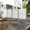 Ambiente Glaszaun Dekor 81 schräg 120 x 180/120 cm gehärtetes 8 mm Glas