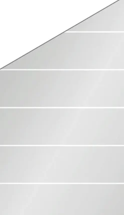 Ambiente Glaszaun Dekor 82 schräg 103 x 120/180 cm gehärtetes 8 mm Glas