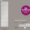 Ambiente Glaszaun Dekor 82 51,5 x 180 cm gehärtetes 8 mm Glas