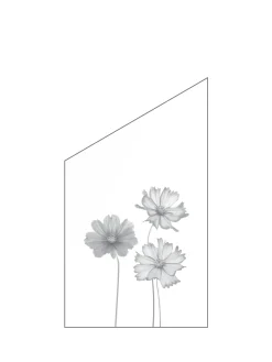 Ambiente Glaszaun Dekor 93 schräg 103 x 120/180 cm gehärtetes 8 mm Glas