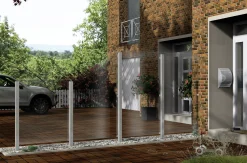 Ambiente Glaszaun Dekor 00/01 120 x 120 cm gehärtetes 8 mm Glas