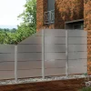 Ambiente Glaszaun Dekor 82 schräg 103 x 180/120 cm gehärtetes 8 mm Glas