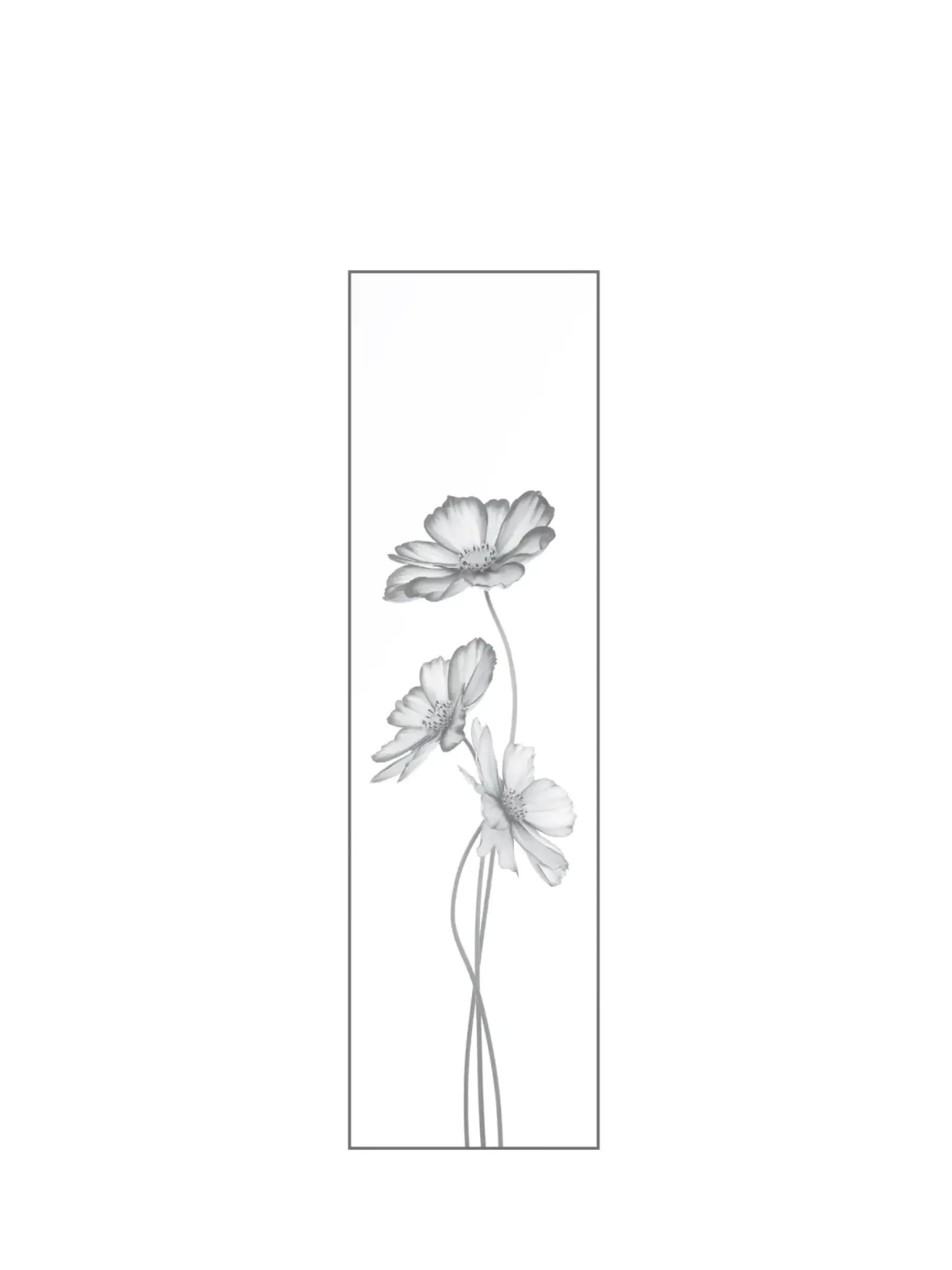 Ambiente Glaszaun Dekor 93 51,5 x 180 cm gehärtetes 8 mm Glas
